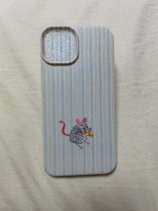 Funda iPhone 13/14 con Diseño Ratón Rayas