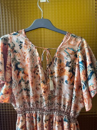 Vestido largo estampado mujer talla única