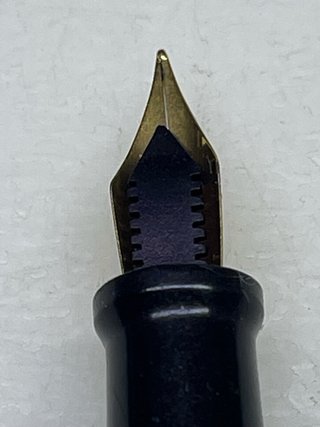 Pluma estilográfica vintage celuloide verde
