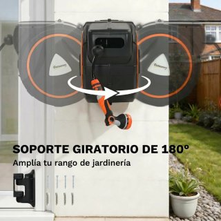 Carrete Manguera Retráctil  28+2m