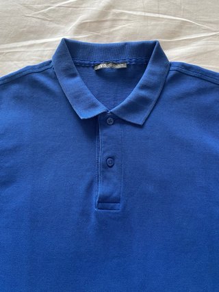 Polo Zara Azul Talla L