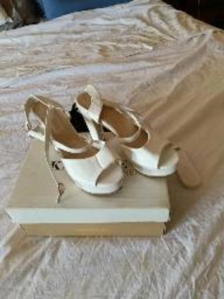 Sandalias Plataforma Kamome Blancas Talla 39