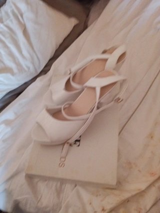 Sandalias Plataforma Kamome Blancas Talla 39