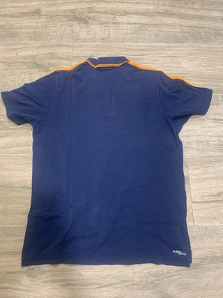 Polo Adidas Vintage Azul Naranja