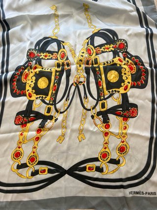 Pañuelo Hermes Vintage Cadena y Joyas