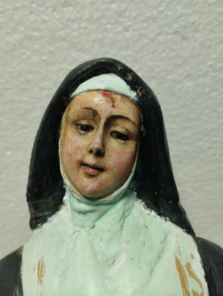 Santa Rita talla madera 41 cm