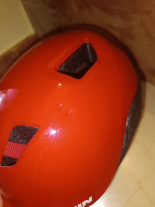 Casco bici niños Decahtlón rojo