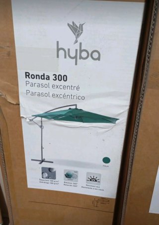 Parasol Excéntrico Hyba Ronda 300 Verde