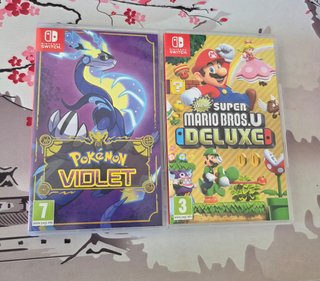 Pack Pokémon Púrpura y Super Mario Bros u Deluxe