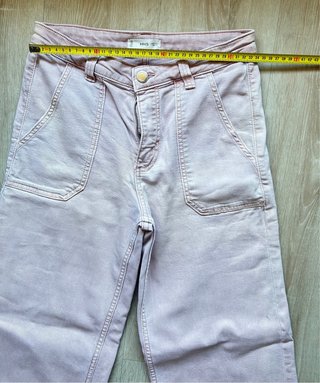 Pantalón vaquero Mango mujer rosa