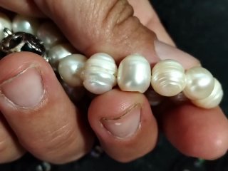 Pulsera Perlas cultivadas + Llamador Ángeles