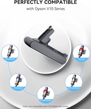 Batteria di ricambio Morpilot 8000mAh 969352-02 per Dyson V10