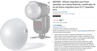 Flash NEEWER Z2-F (Fujifilm)+2Baterías+Difusor