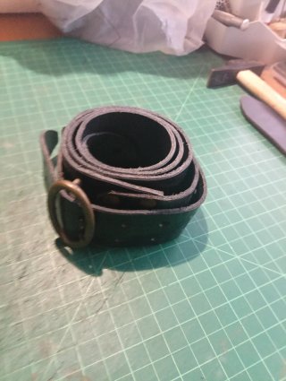 Correa de cuero para guitarra/bajo