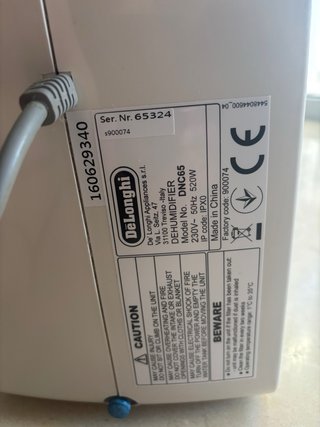 Deshumidificador DeLonghi