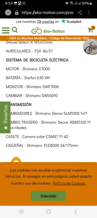 Bicicleta Eléctrica MTB Head Terni