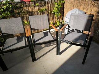 Seis sillas de exterior