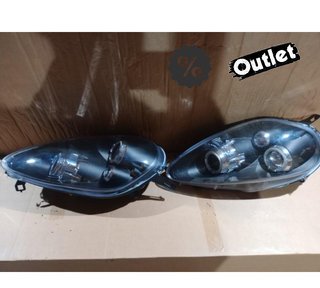 KJ FAROS FIAT GRANDE PUNTO 05-08 OJOS ANGEL FONDO NEGRO R145