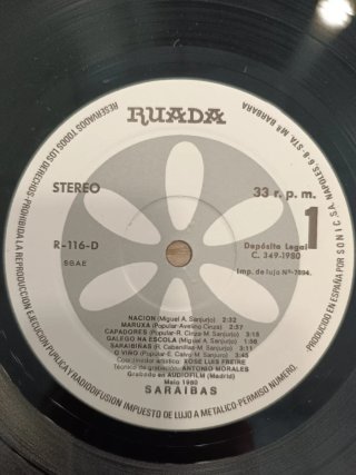Vinilo Saraibas - Folk