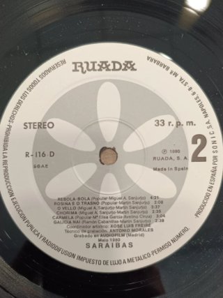 Vinilo Saraibas - Folk