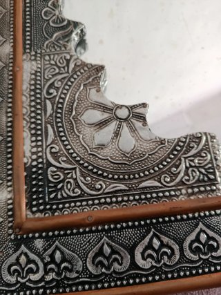 Espejo árabe antiguo plata