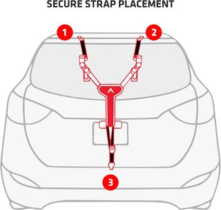 Estante bicicleta compacto para vehículo