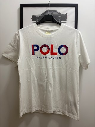 Camiseta Polo Ralph Lauren Roja y Blanca de segunda mano por 30