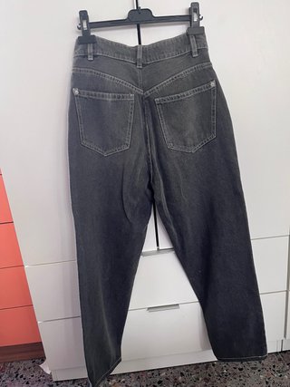 Pantalón vaquero ancho gris Talla M