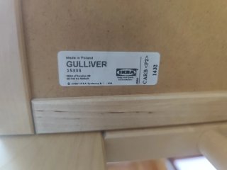 Cambiador bebé IKEA Gulliver + Colchoneta