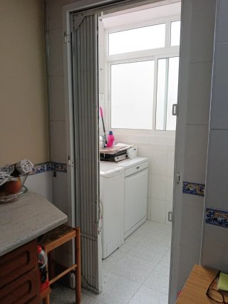 Puerta de tijera blanca 82x2,1