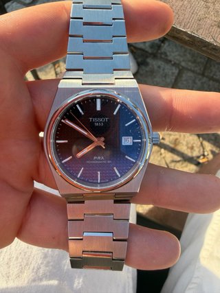 Tissot PRX azul degradado