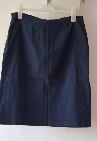 Falda azul Mango
