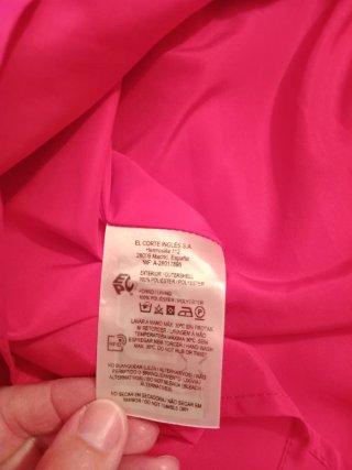 Vestido rosa fucsia Tintoretto talla 40