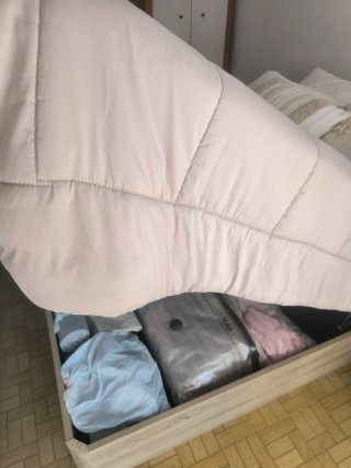 Cama Canapé 150x190 + Cabecero Beige