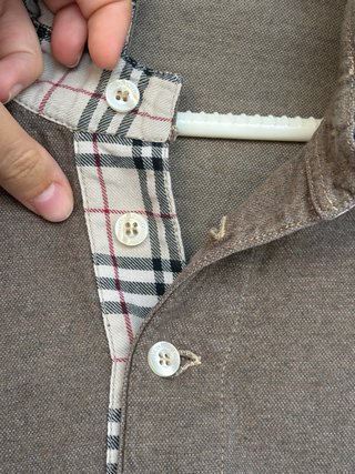 Jersey Polo Burberry Marrón