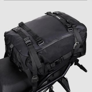 Bolsa equipaje moto Rhinowalk Negra 30L