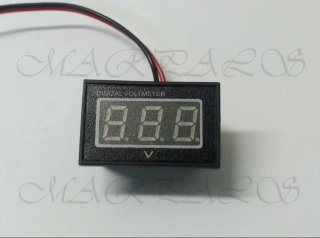 Voltímetro Digital LED Impermeable