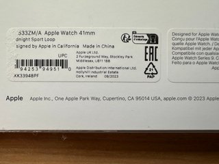 Apple Watch 41mm. Midnight Sport Loop