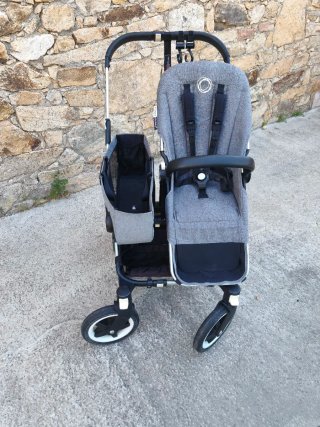 Cochecito Bugaboo Doble Gris