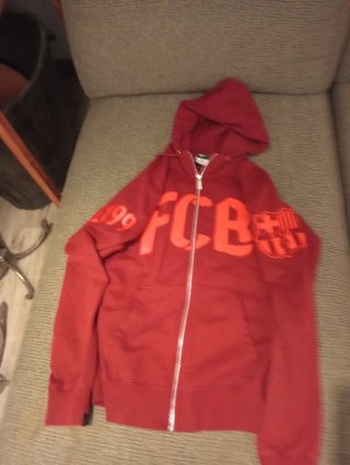 Sudadera FCB Roja Talla L