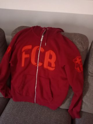 Sudadera FCB Roja Talla L