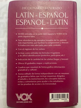 Diccionario ilustrado latín-español/ español-latín