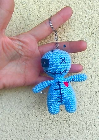Llavero Vudú Crochet Hecho a Mano