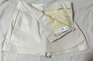 Falda pantalón efecto piel invierno