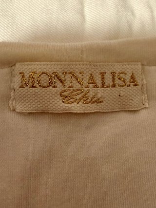 Vestido tutu Monalisa dorado y beige Talla 12