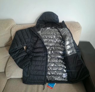 Chaqueta Columbia Acolchada Hombre Negra