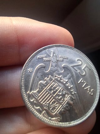 25 ptas 1957 * 75