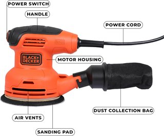 BLACK+DECKER BEW210-QS lijadora orbital 230W