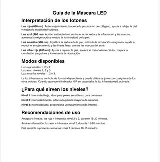 Mascarilla LED Facial Rejuvenecimiento A ESTRENAR