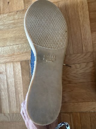 Zapatos cuña denim Stuart Weitzman usados una vez
